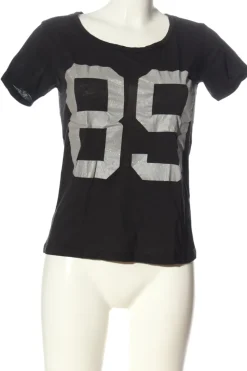 Shirts>Gina Tricot T-Shirt Größe 36 schwarzhellgrau