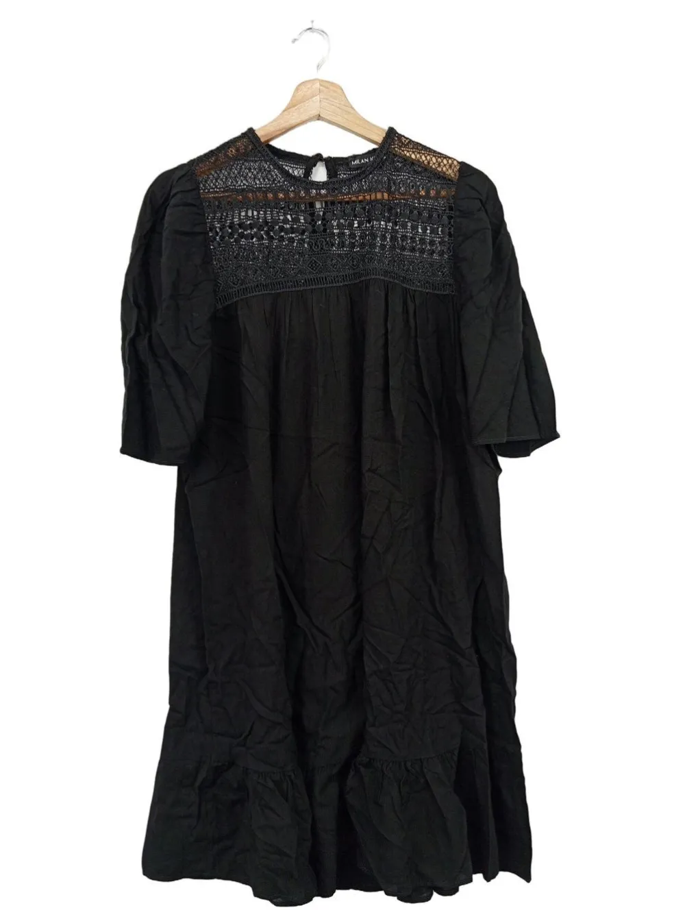 Kleider>milan kiss Tunikakleid Größe 38 schwarz