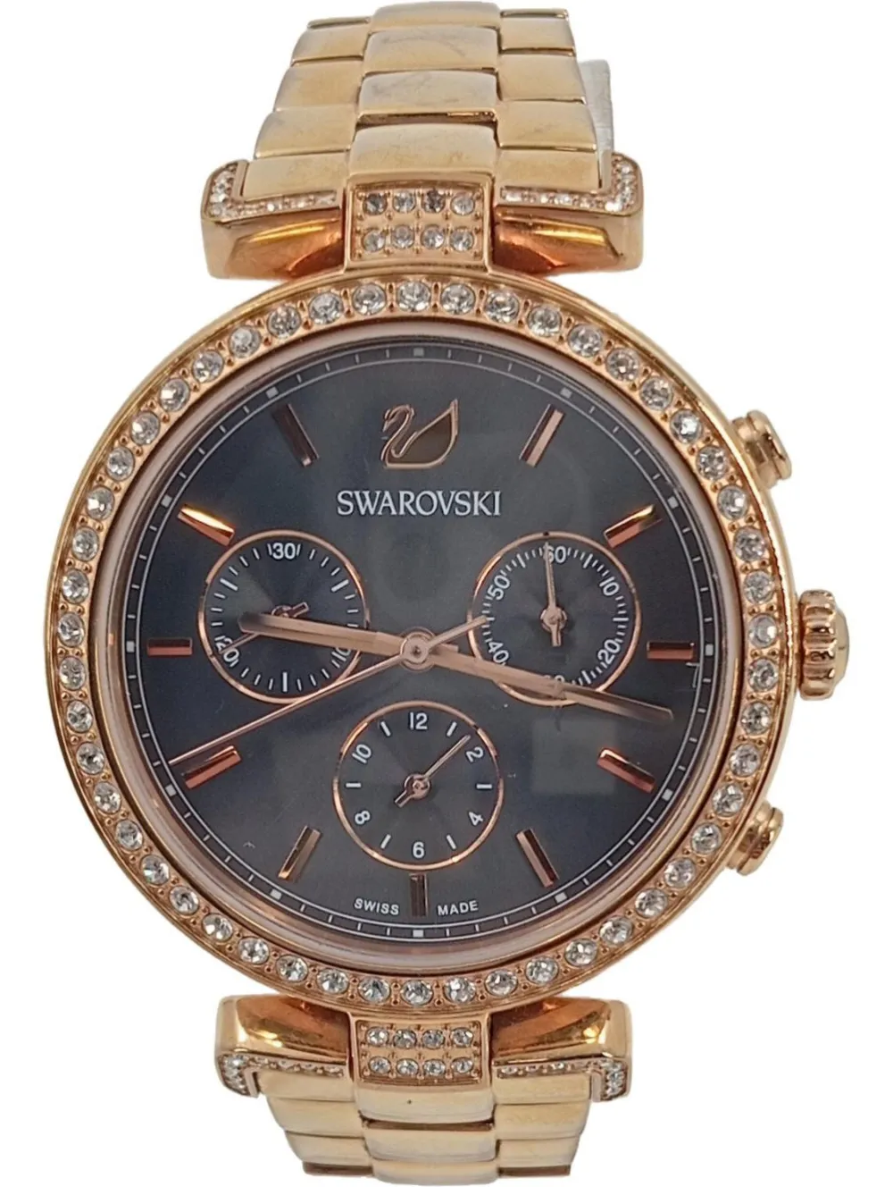 Uhren>Swarovski Uhr goldfarben