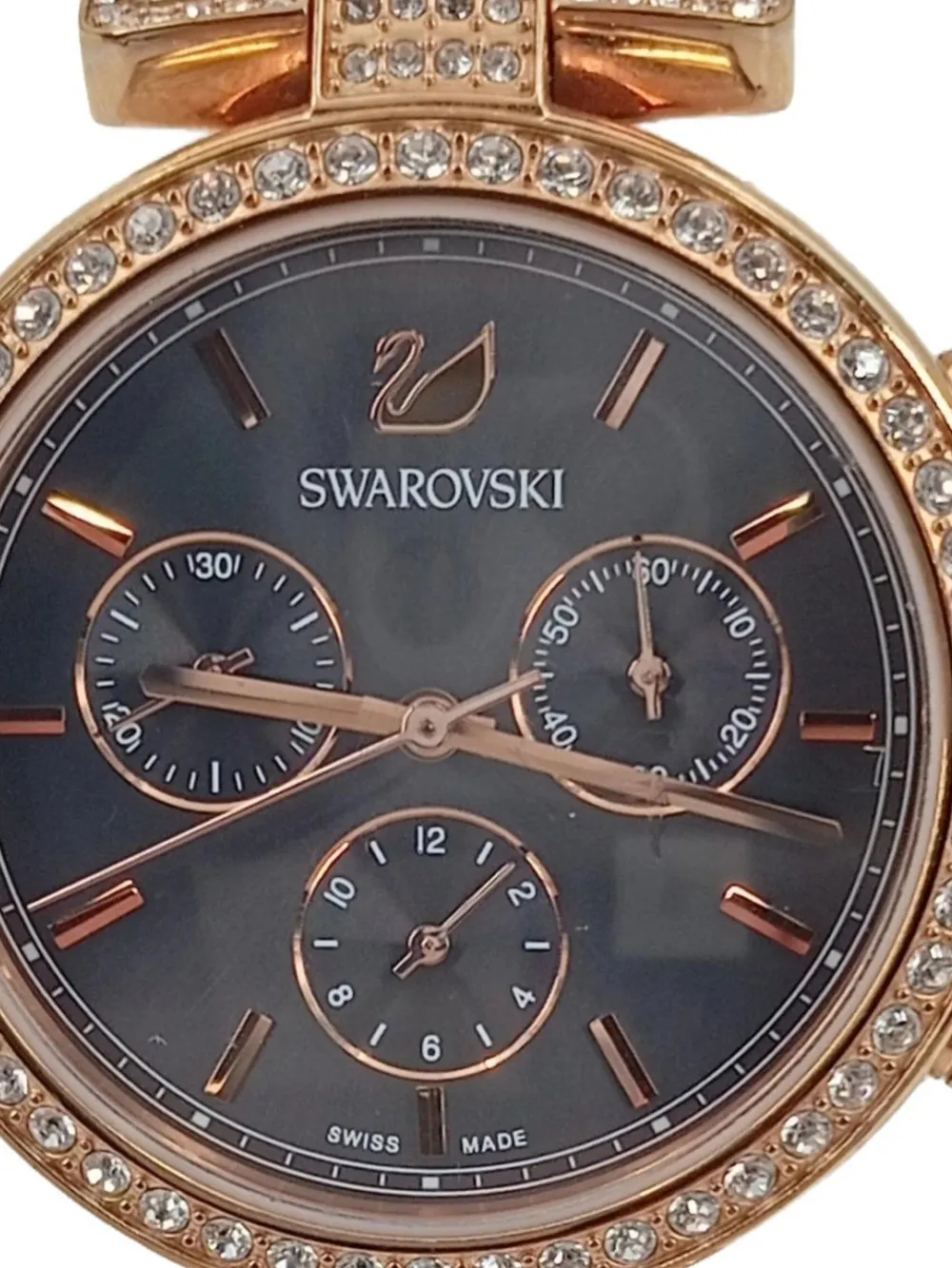 Uhren>Swarovski Uhr goldfarben