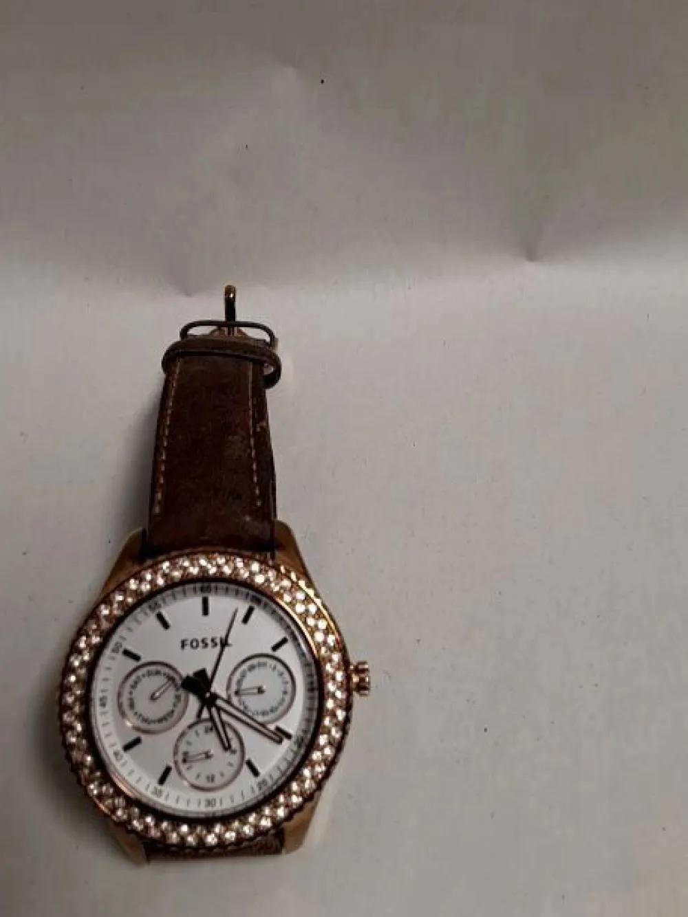 Uhren>Fossil Uhr goldfarben