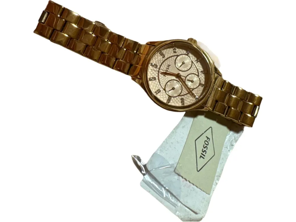 Uhren>Fossil Uhr goldfarben