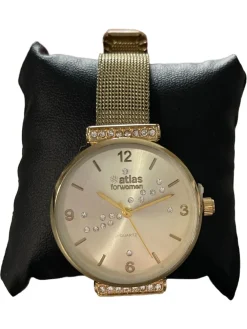 Uhren>atlas Uhr goldfarben