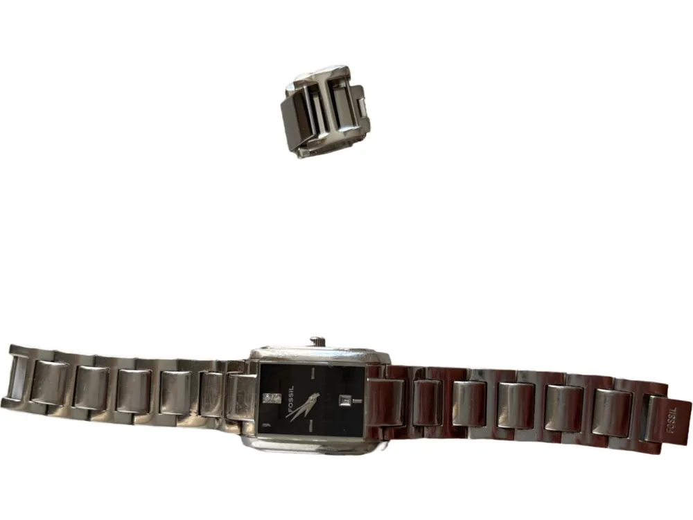 Uhren>Fossil Uhr silberfarben