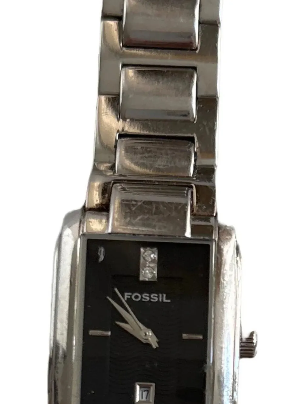 Uhren>Fossil Uhr silberfarben