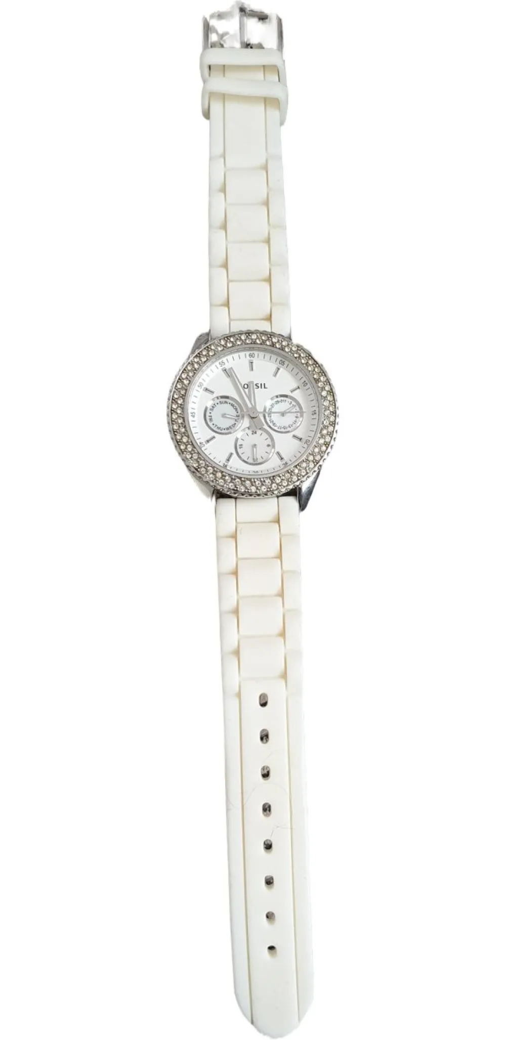 Uhren>Fossil Uhr weiß