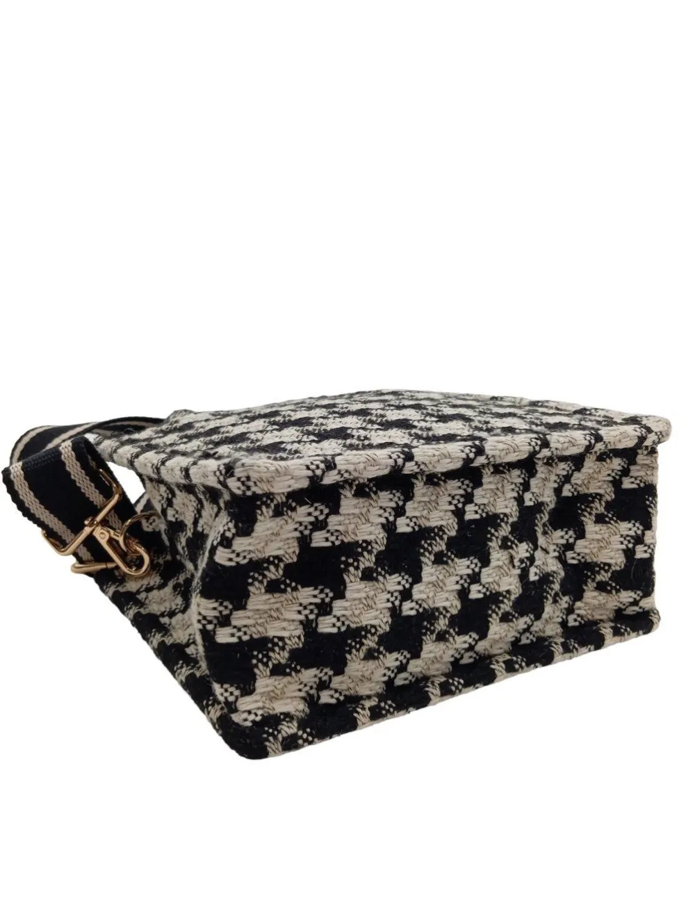 Umhängetaschen>H&M Umhängetasche wollweißschwarz