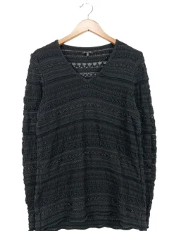 Pullover>Massimo Dutti V-Ausschnitt-Pullover Größe 40 schwarz