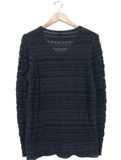 Pullover>Massimo Dutti V-Ausschnitt-Pullover Größe 40 schwarz