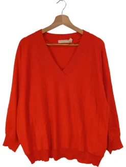 Pullover>Culture V-Ausschnitt-Pullover Größe 44 rot