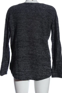 Pullover>H&M V-Ausschnitt-Pullover Größe 36 hellgrauschwarz