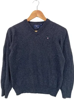 Pullover>Gant V-Ausschnitt-Pullover Größe 40 blau