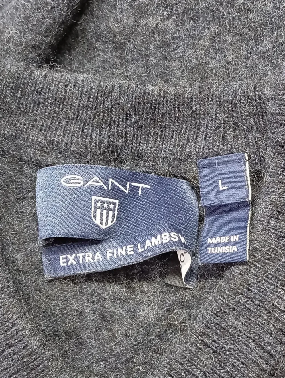 Pullover>Gant V-Ausschnitt-Pullover Größe 40 blau