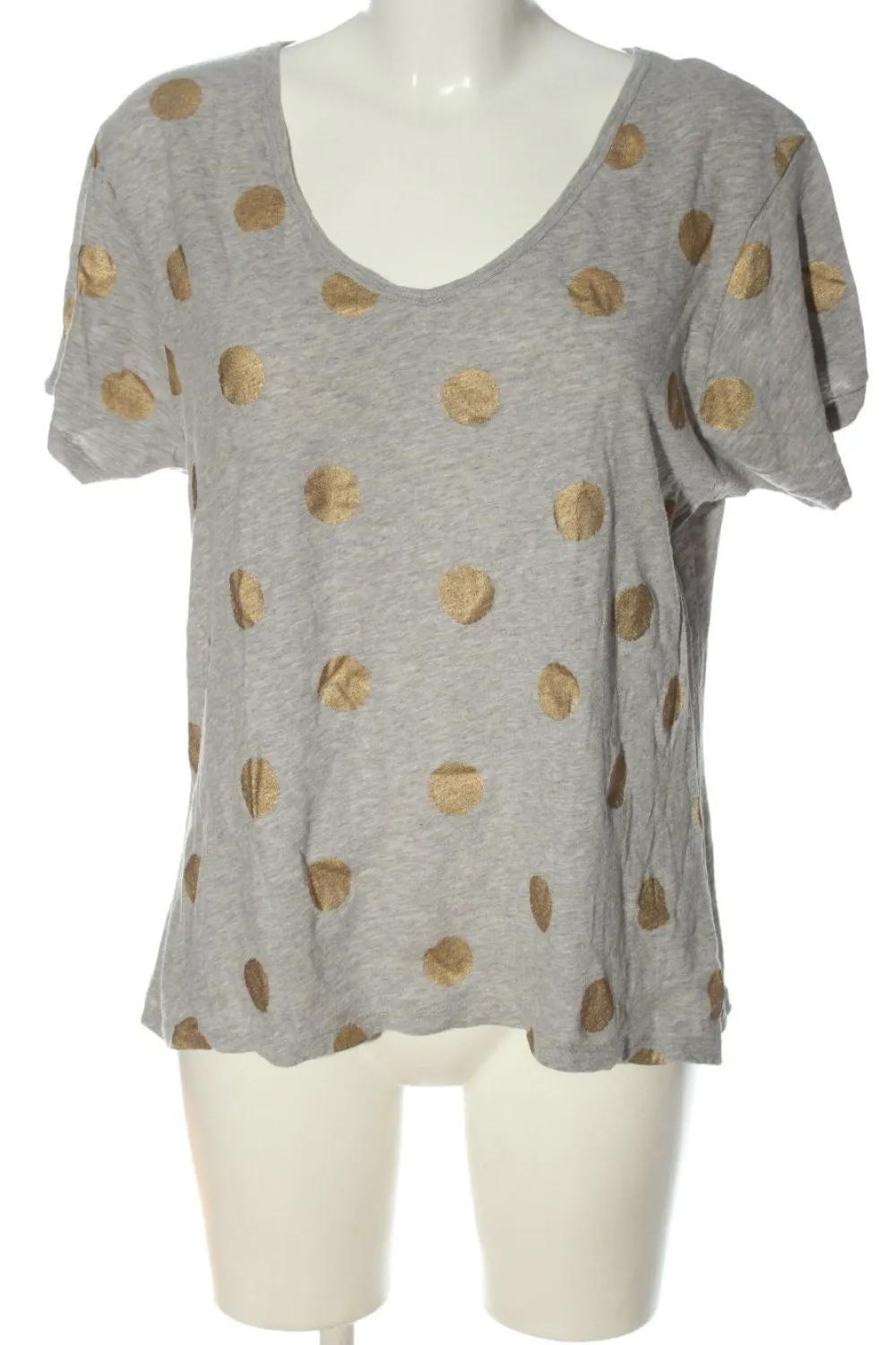 Shirts>Leon & Harper V-Ausschnitt-Shirt Größe 38 hellgraugoldfarben