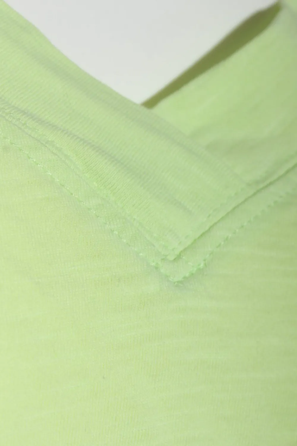 Shirts>edc V-Ausschnitt-Shirt Größe 34 grün