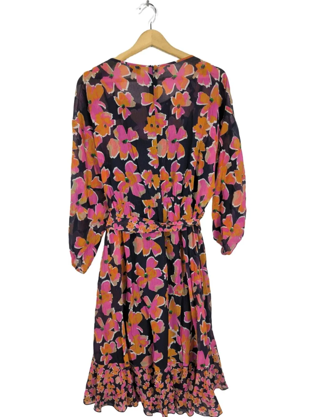 Kleider>Hugo Boss Volantkleid Größe 42