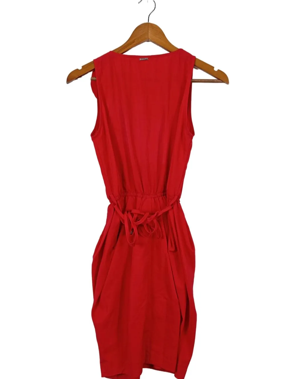 Kleider>Acciaio Volantkleid Größe 34 rot