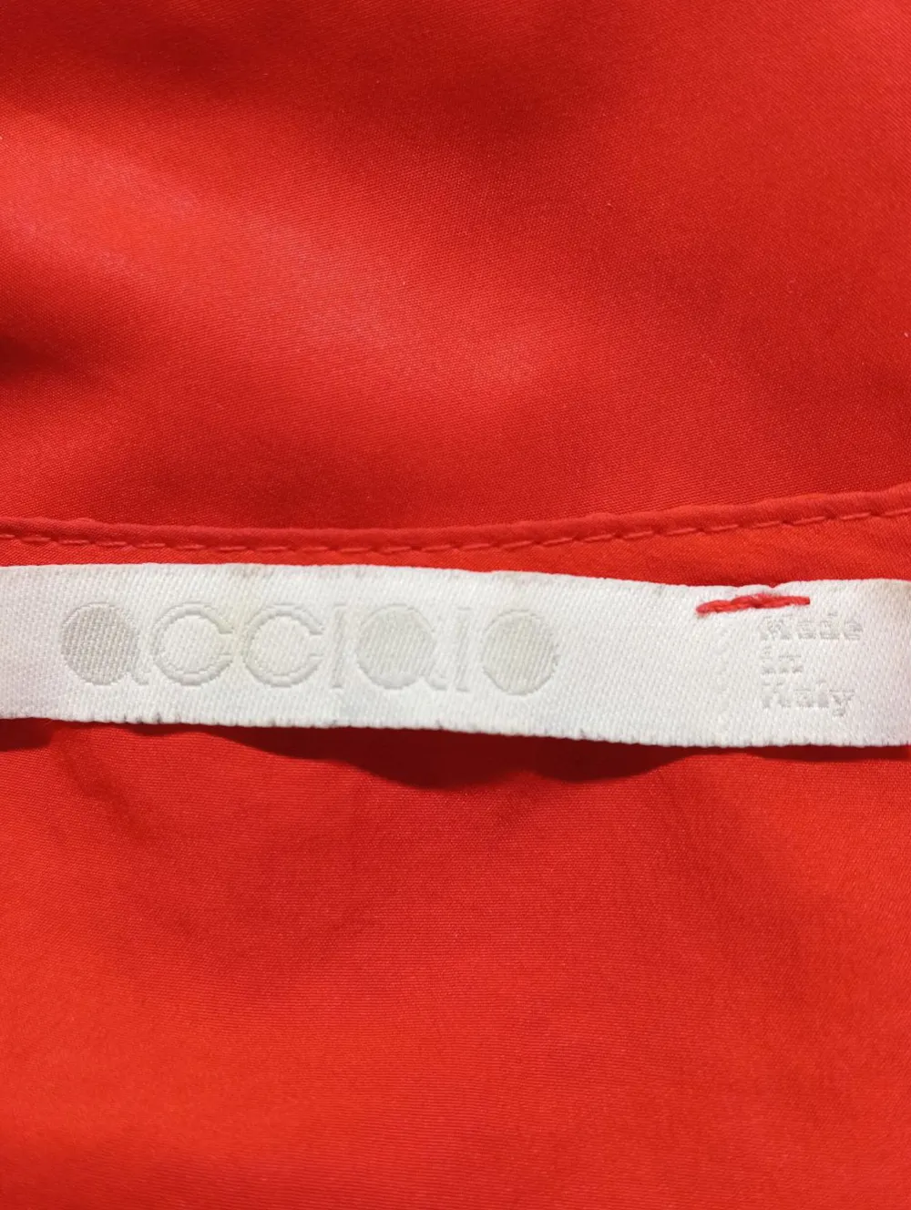 Kleider>Acciaio Volantkleid Größe 34 rot