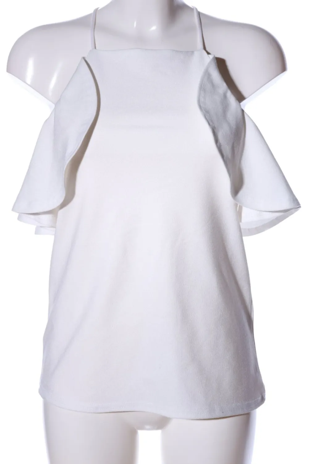 Tops>Missguided Volanttop Größe 34 weiß