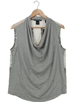 Shirts>Maison Scotch Wasserfallshirt Größe 42 hellgrau