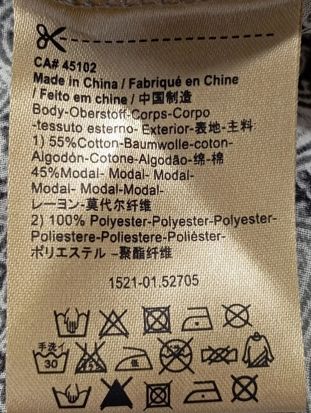 Shirts>Maison Scotch Wasserfallshirt Größe 42 hellgrau