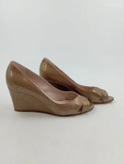 Sandaletten> Wedges Sandaletten Größe 37 goldfarben