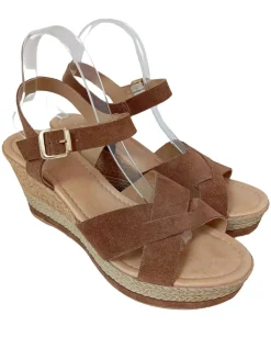 Sandaletten>Lazamani Wedges Sandaletten Größe 41 braun