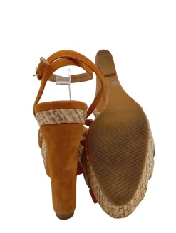 Sandaletten>nanu00e1 Wedges Sandaletten Größe 41 hellorangewollweiß