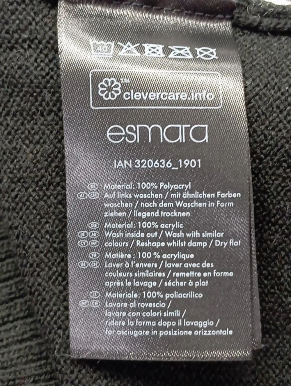 Pullover>Esmara Weihnachtspullover Größe 44 schwarz