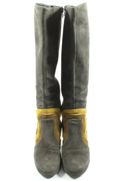 Stiefel>Tuva&Linn Weitschaftstiefel Größe 37 hellgrau