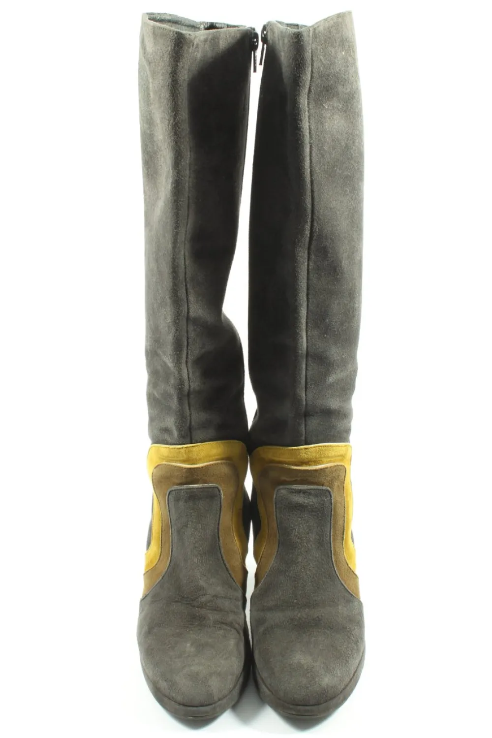 Stiefel>Tuva&Linn Weitschaftstiefel Größe 37 hellgrau