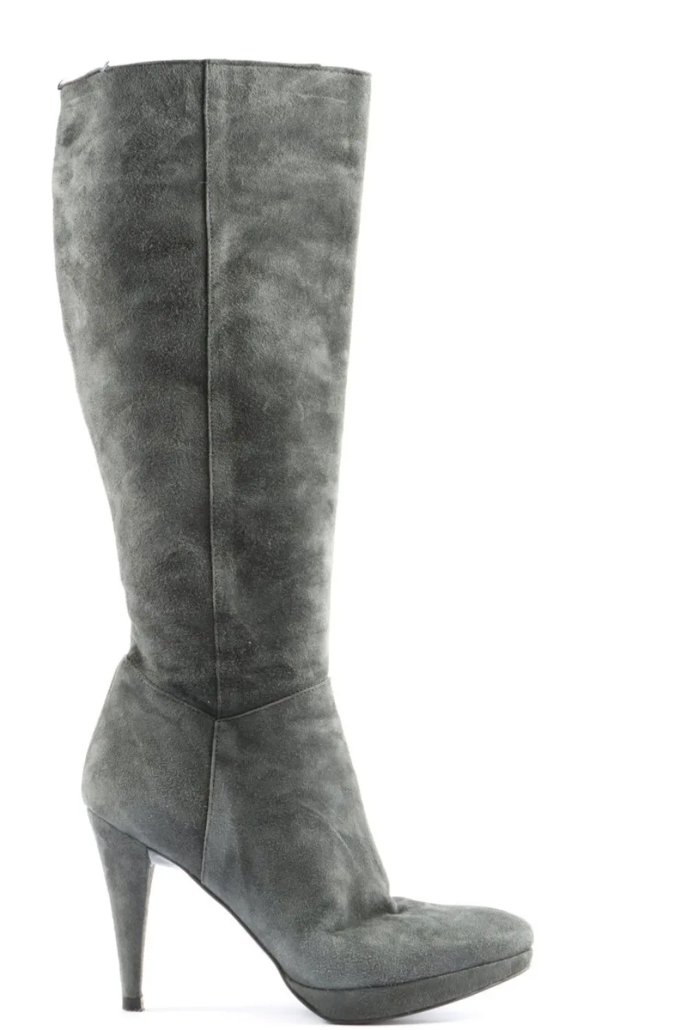 Stiefel>MA&LO Weitschaftstiefel Größe 39 graublau