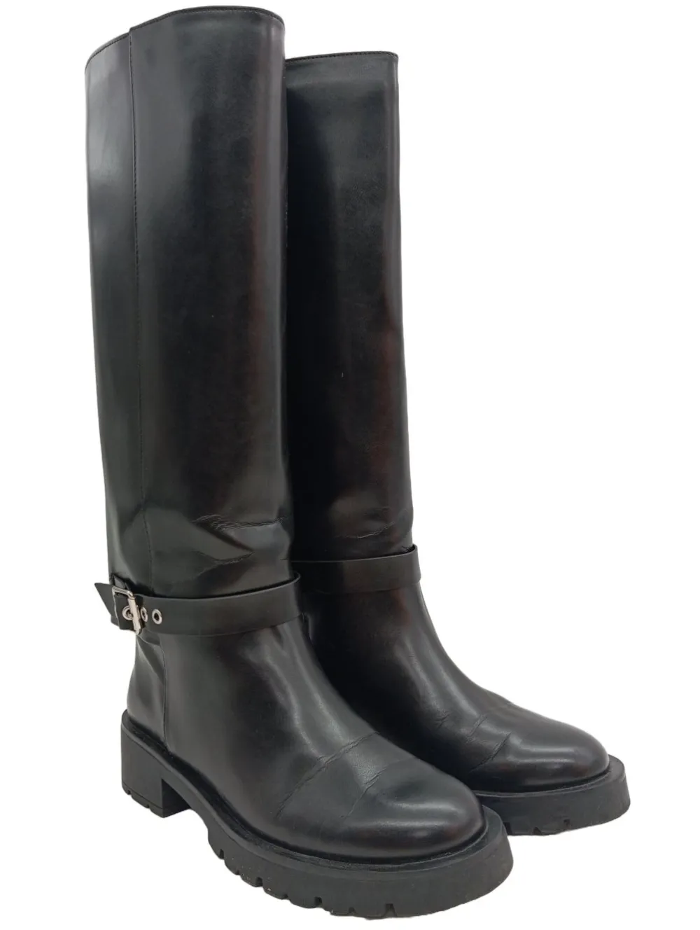 Stiefel>H&M Weitschaftstiefel Größe 39 schwarz