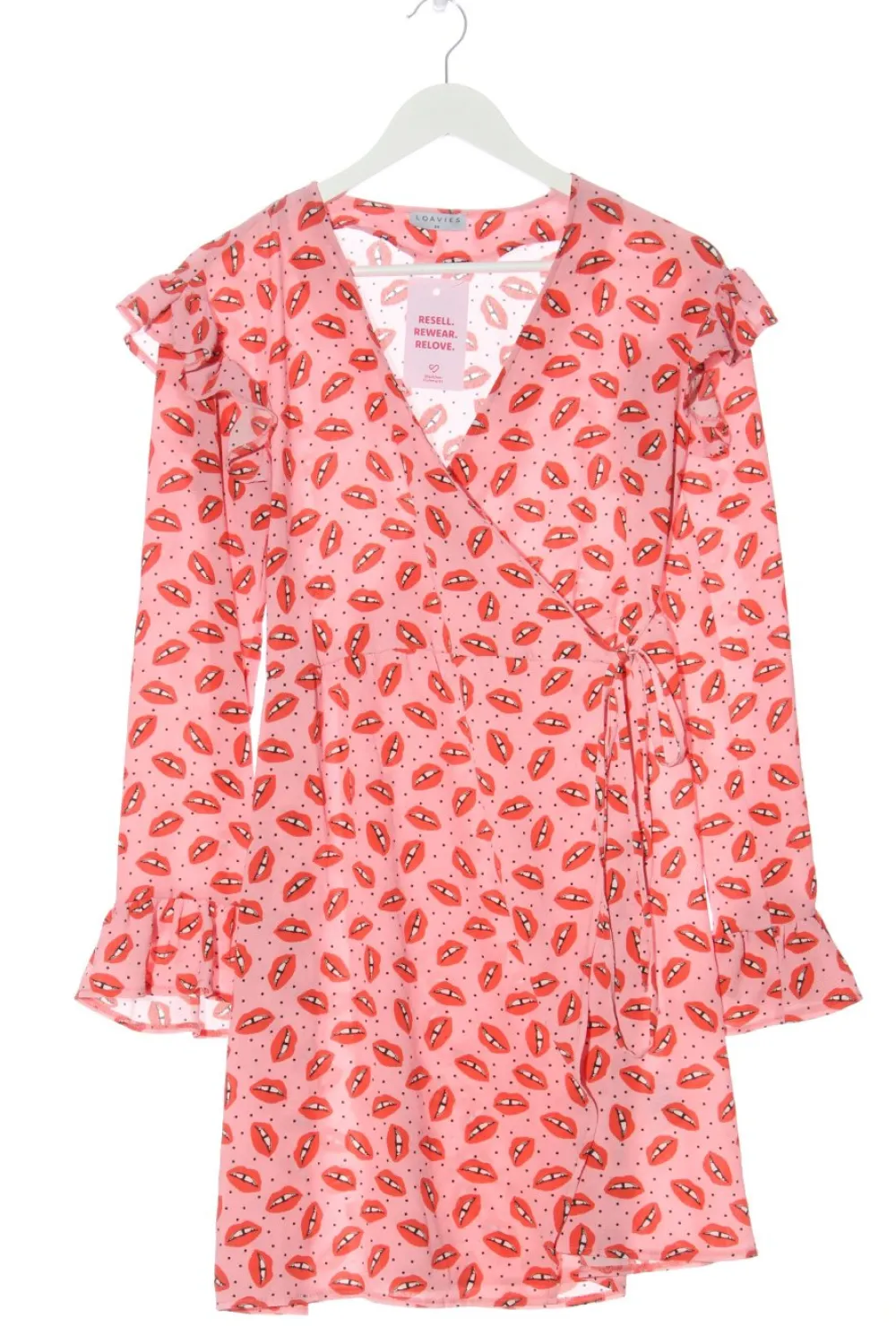 Kleider>Loavies Wickelkleid Größe 34 pinkrot