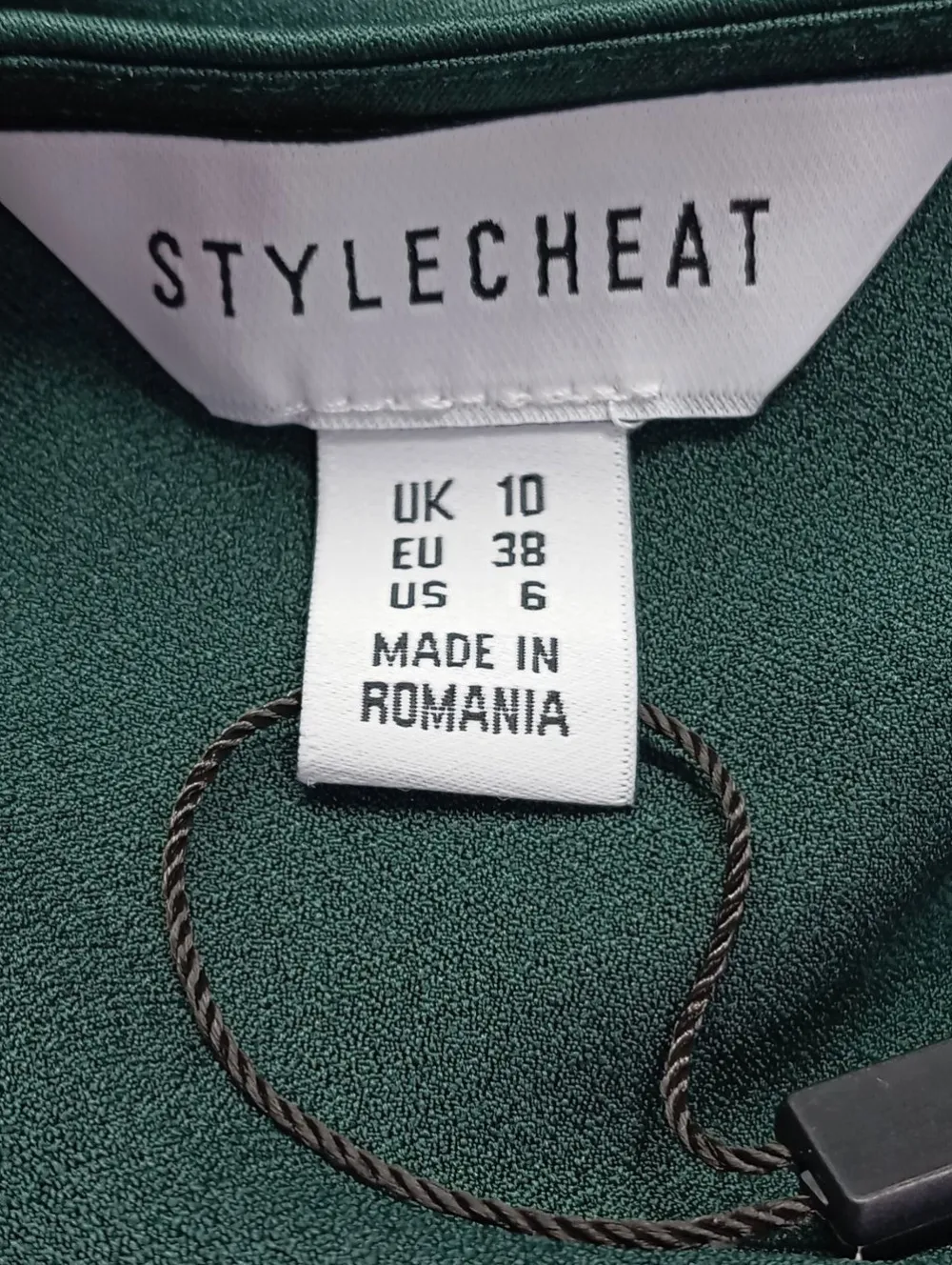 Kleider>Stylecheat Wickelkleid Größe 38 dunkelgrün