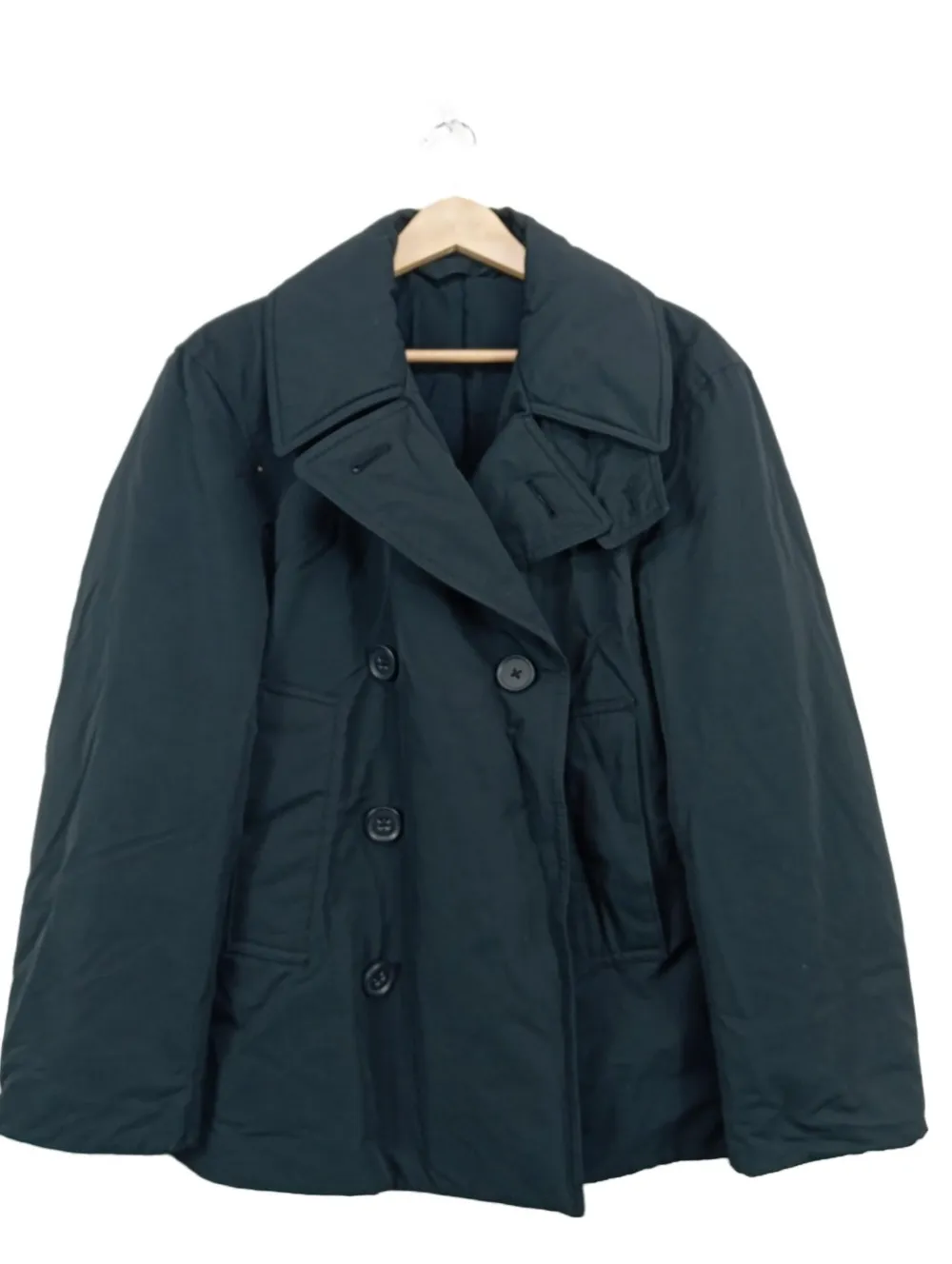 Jacken>UNI QLO Winterjacke Größe 34 dunkelblau