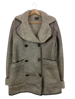 Mäntel>Topshop Wintermantel Größe 34 hellgrau