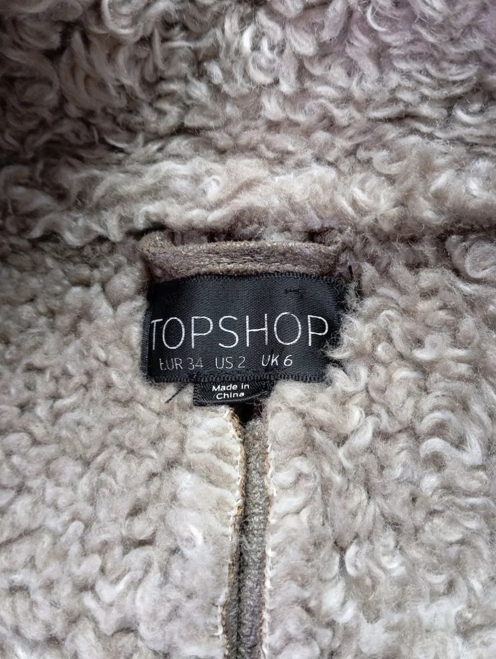 Mäntel>Topshop Wintermantel Größe 34 hellgrau