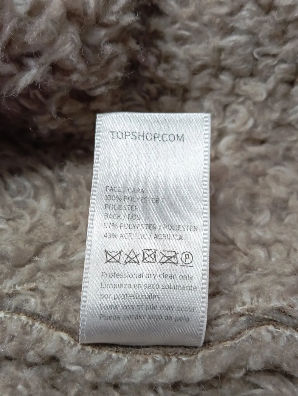 Mäntel>Topshop Wintermantel Größe 34 hellgrau