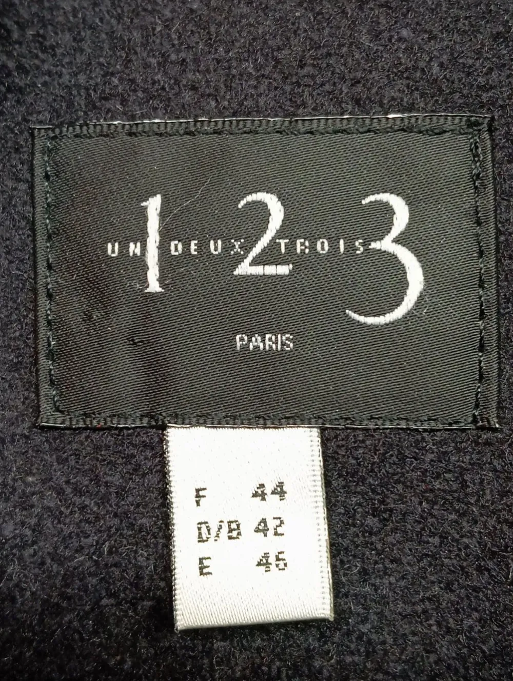 Mäntel>Un1Deux2Trois3 Wollmantel Größe 44 schwarz