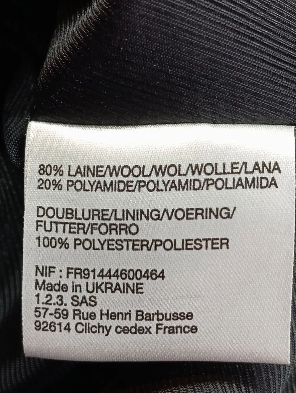 Mäntel>Un1Deux2Trois3 Wollmantel Größe 44 schwarz