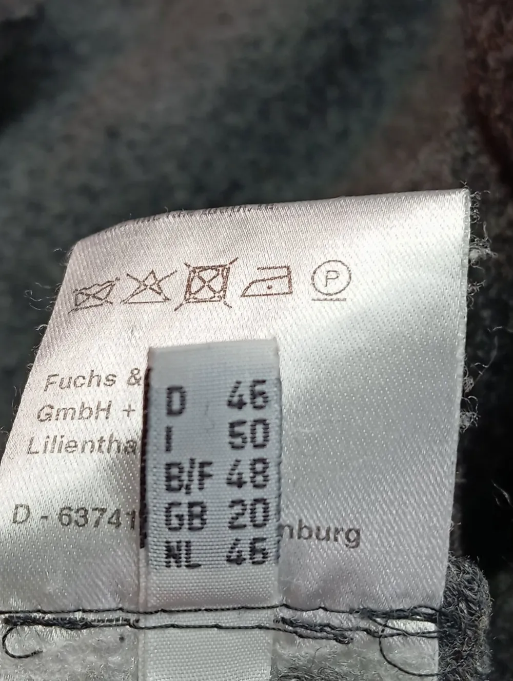 Mäntel>Fuchs Schmitt Wollmantel Größe 46 dunkelgrau