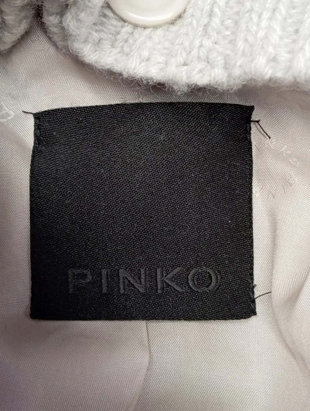 Mäntel>Pinko Wollmantel Größe 34 wollweiß