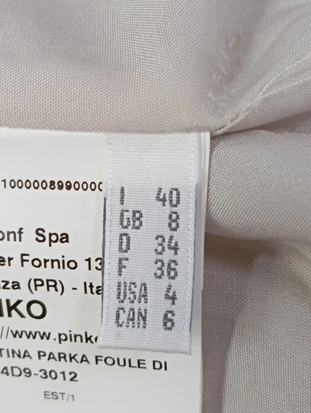 Mäntel>Pinko Wollmantel Größe 34 wollweiß