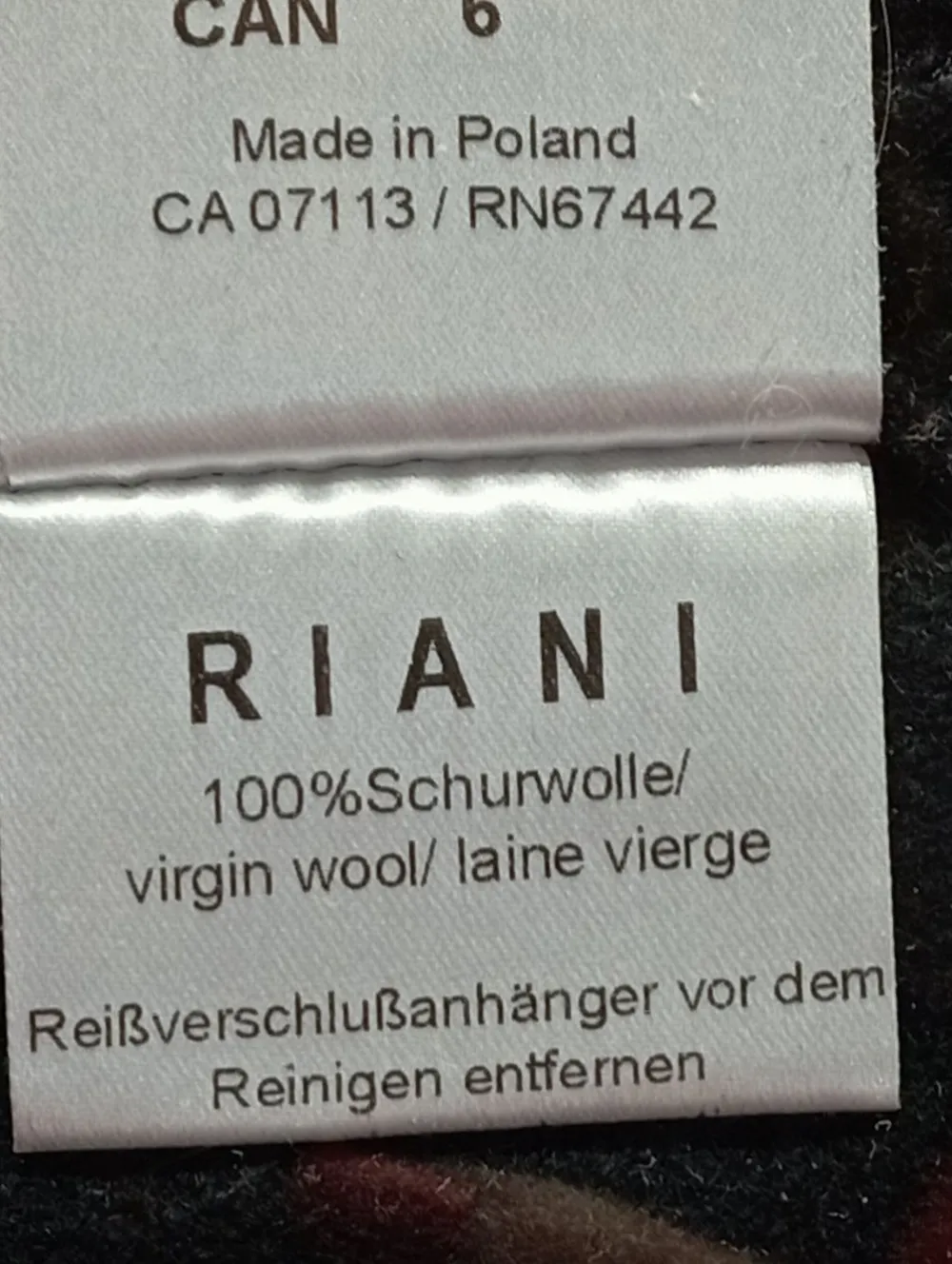 Wollmantel Größe 36-Riani New