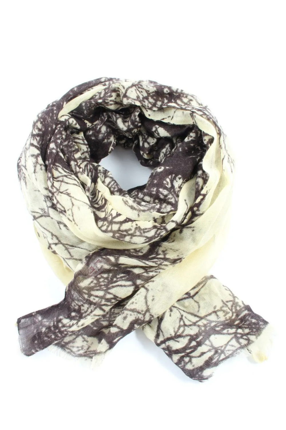 Schals>Salto Wollschal wollweißschwarz